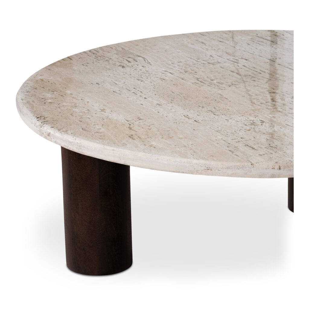 Landon Coffee Table Beige Travertine - Image 7