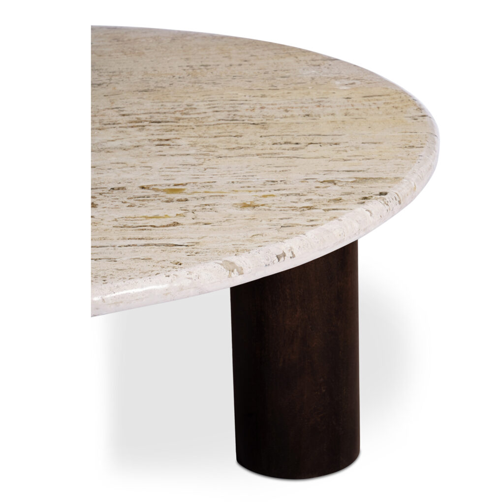 Landon Coffee Table Beige Travertine - Image 8