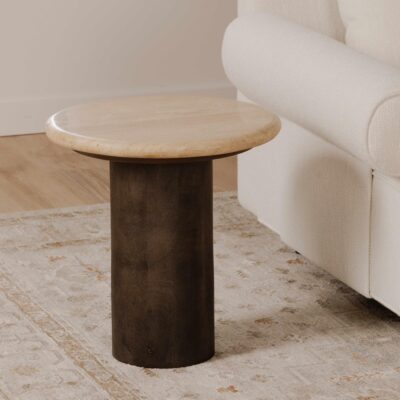 Landon Accent Table Beige Travertine BZ-1154-34 BZ 1154 34 10