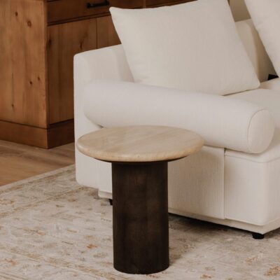 Landon Accent Table Beige Travertine BZ-1154-34 BZ 1154 34 11