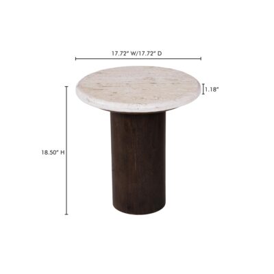 Landon Accent Table Beige Travertine BZ-1154-34 BZ 1154 34 70