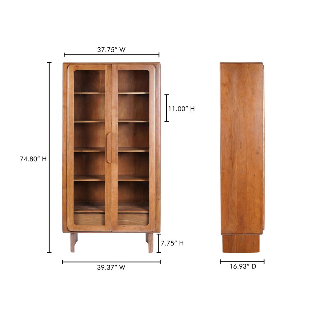 Orson Tall Cabinet Brown - Image 10