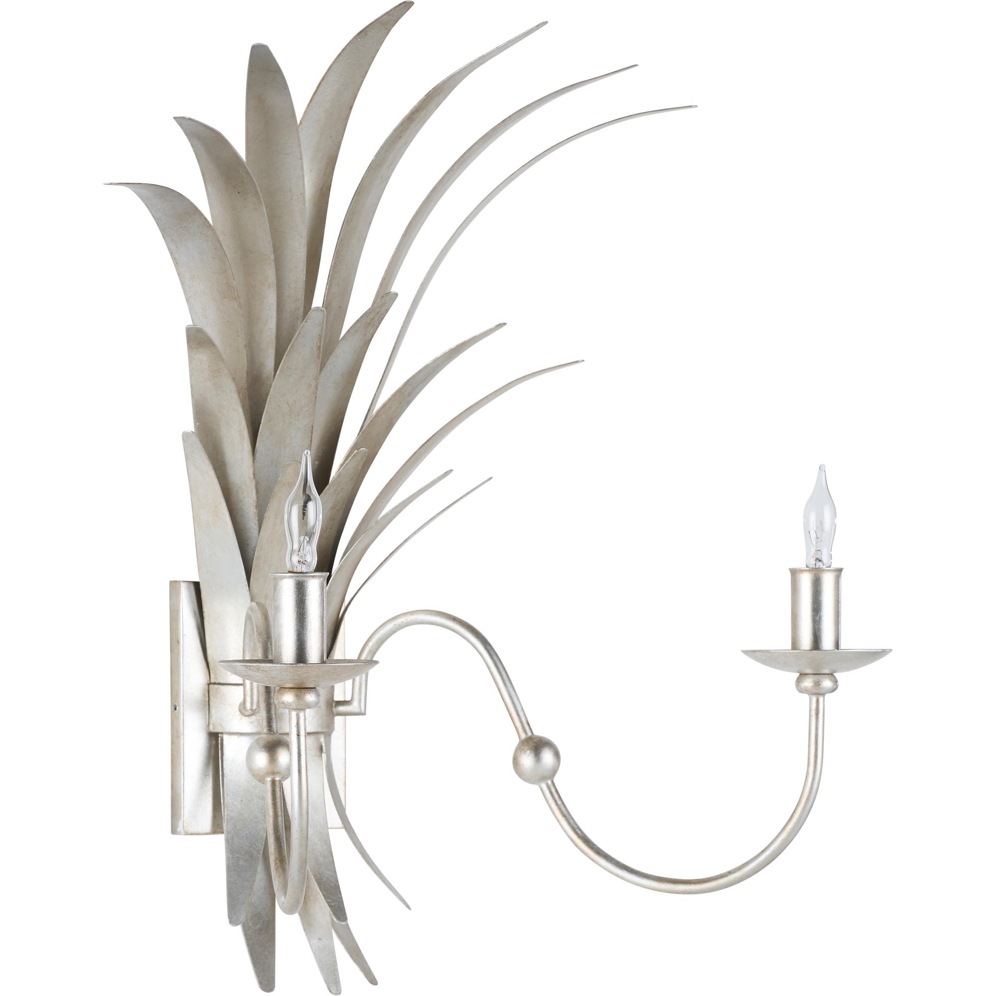 Wheat Sconce - Silver Electrified 2 Wheat Sconce - Silver Electrified - Image 2