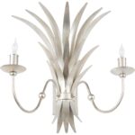 Wheat Sconce - Silver Electrified 9 Wheat Sconce - Silver Electrified C10043 C10043 E