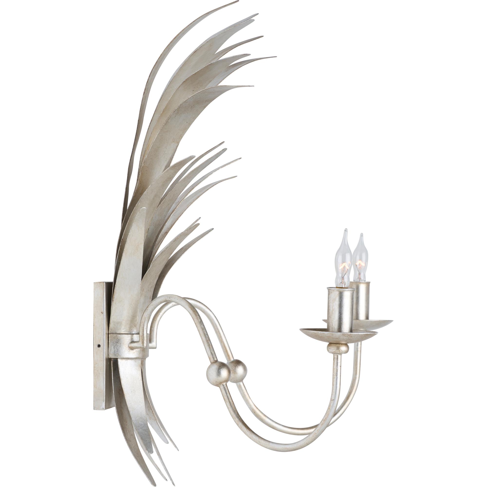 Wheat Sconce - Silver Electrified 5 Wheat Sconce - Silver Electrified - Image 5