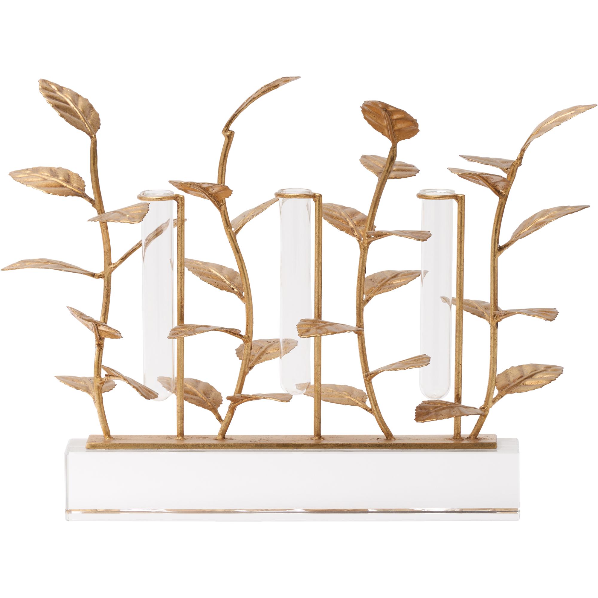 Eucalyptus Gold Leaf Vase 2 Eucalyptus Gold Leaf Vase - Image 2