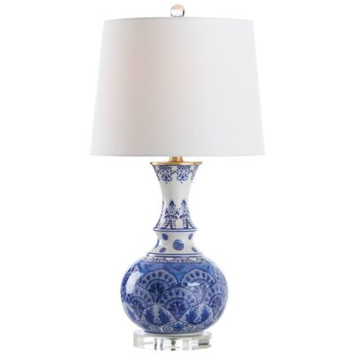Marguerite Blue And White Lamp