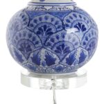 Marguerite Blue And White Lamp C10297 C10297 D
