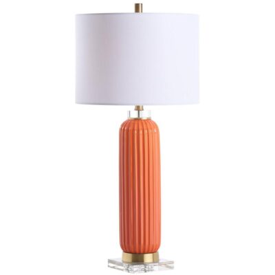Samuel Ceramic Lamp - Orange