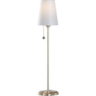 Quatrefoil Table Lamp - Silver Leaf
