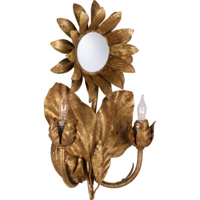 Sunflower Wall Sconce - Gold