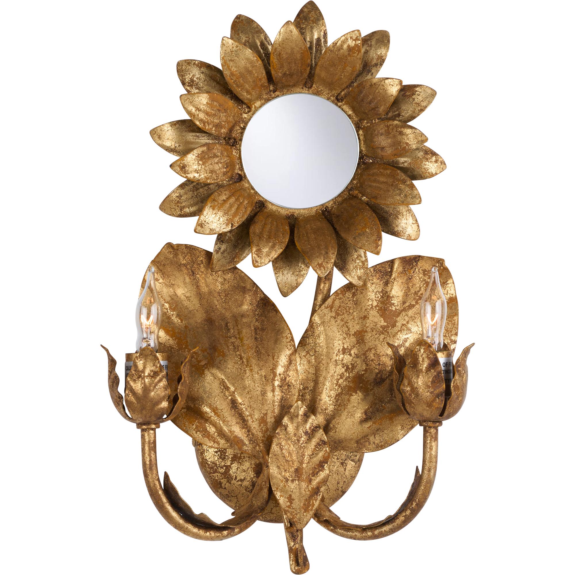 Sunflower Wall Sconce - Gold 3 Sunflower Wall Sconce - Gold - Image 3