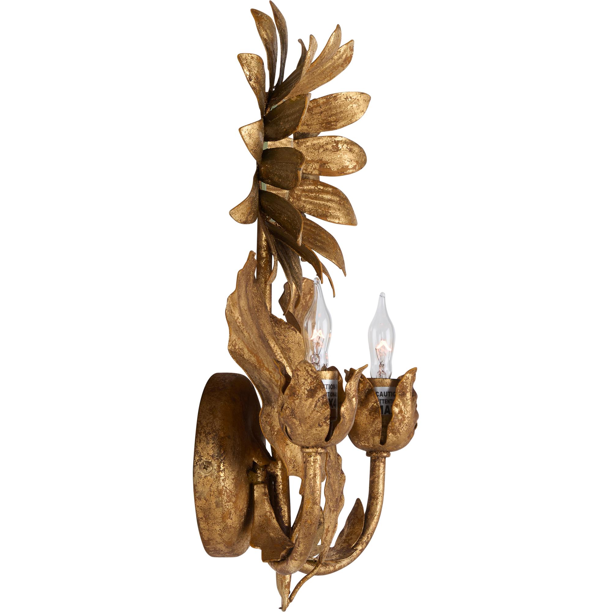 Sunflower Wall Sconce - Gold 4 Sunflower Wall Sconce - Gold - Image 4