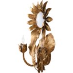 Sunflower Wall Sconce - Gold 11 Sunflower Wall Sconce - Gold C10532 C10532 F