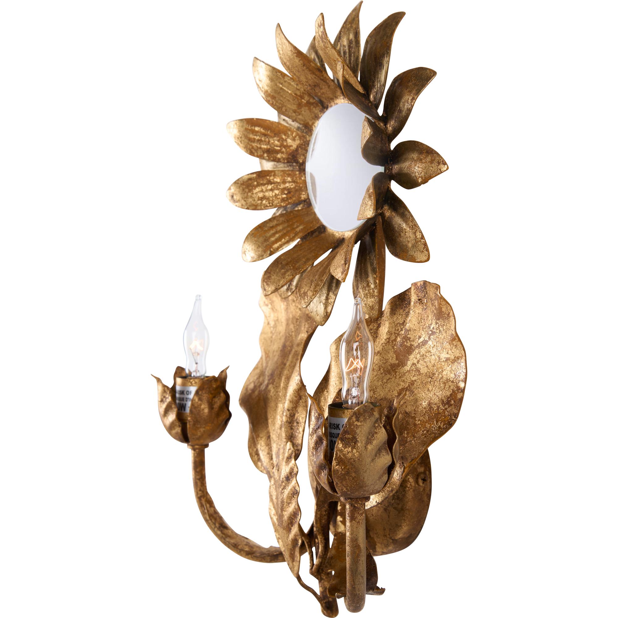 Sunflower Wall Sconce - Gold 6 Sunflower Wall Sconce - Gold - Image 6