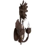 Sunflower Wall Sconce - Bronze 9 Sunflower Wall Sconce - Bronze C10533 C10533 D