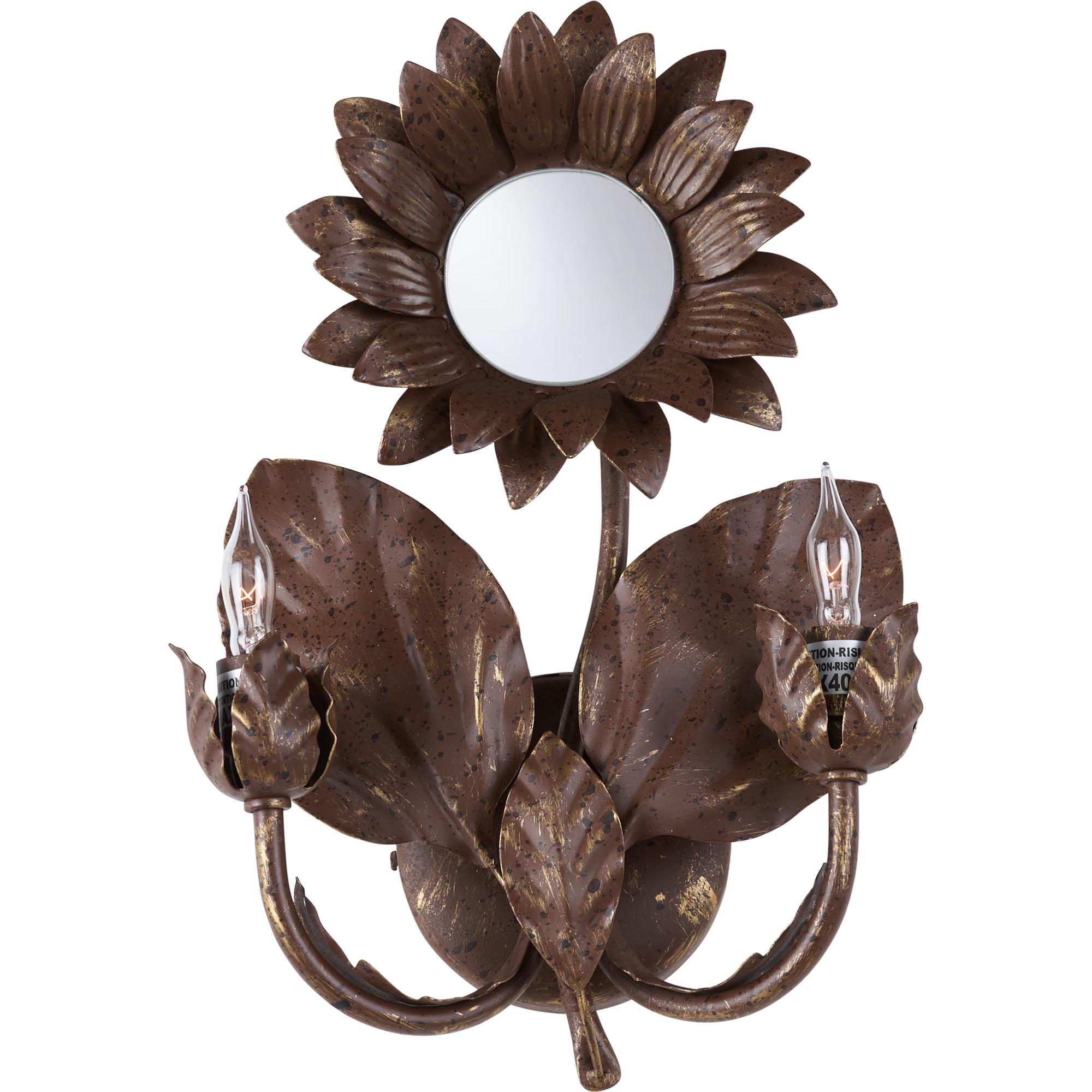 Sunflower Wall Sconce - Bronze 5 Sunflower Wall Sconce - Bronze - Image 5