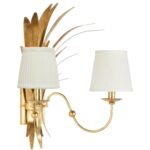 Wheat Sconce - Gold Electrified w/ Shades 5 Wheat Sconce - Gold Electrified w/ Shades C10574 C10574 C