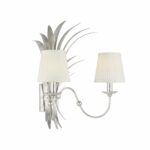 Wheat Sconce - Silver Electrified w/ Shades 5 Wheat Sconce - Silver Electrified w/ Shades C10575 C10575 C