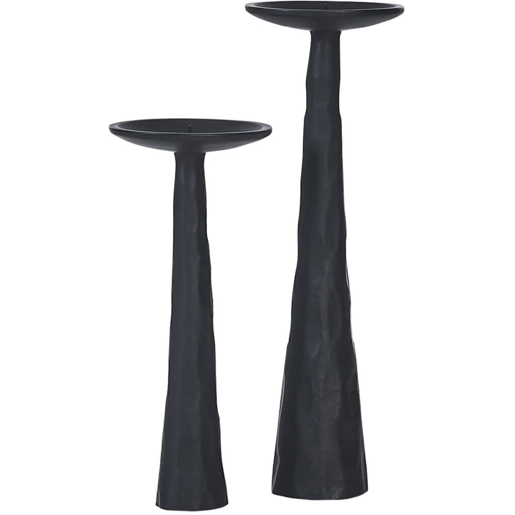 TILDE Set Of 2 Tapered/ Pillar Candle Holders - Image 3