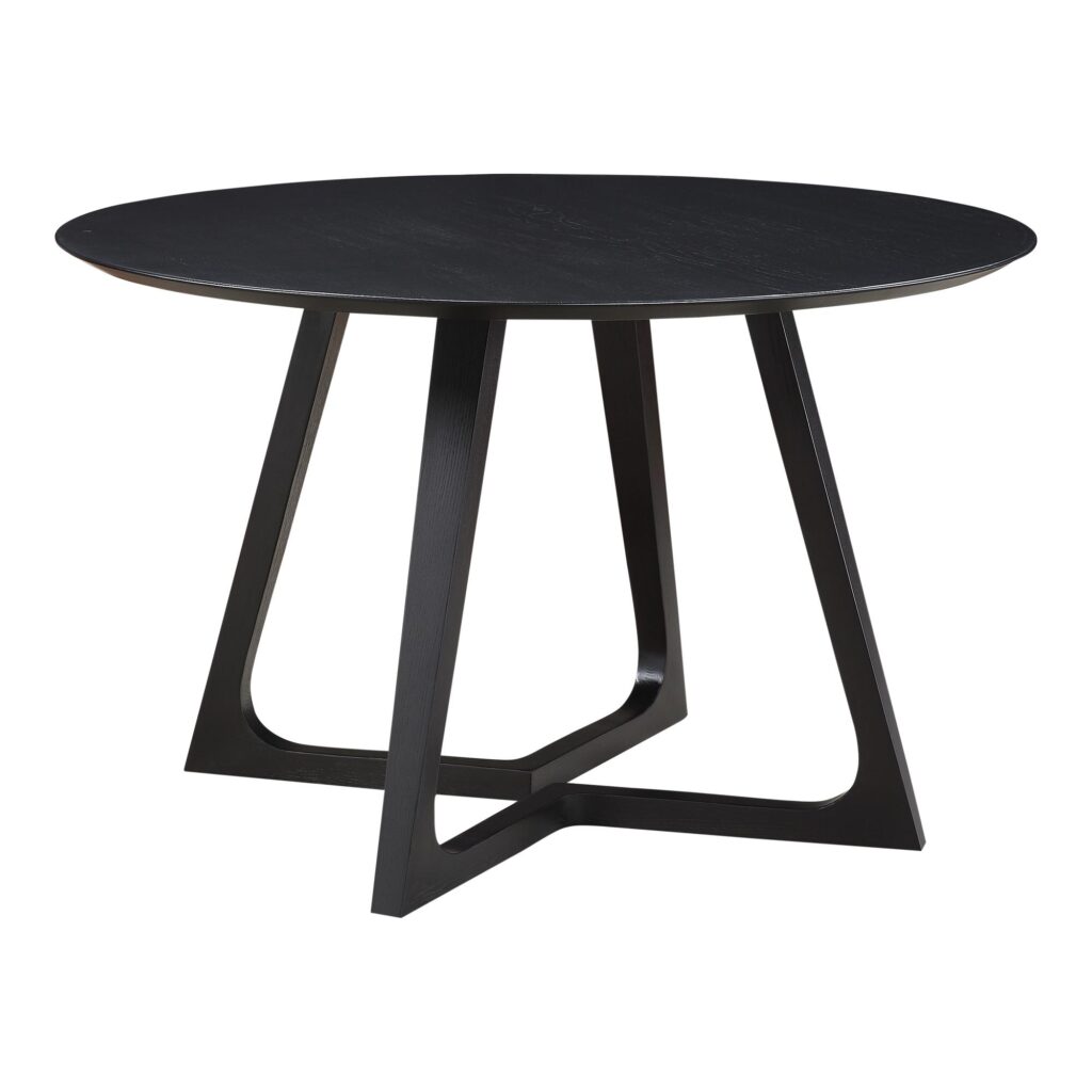 Godenza Dining Table Round Black Ash - Image 2