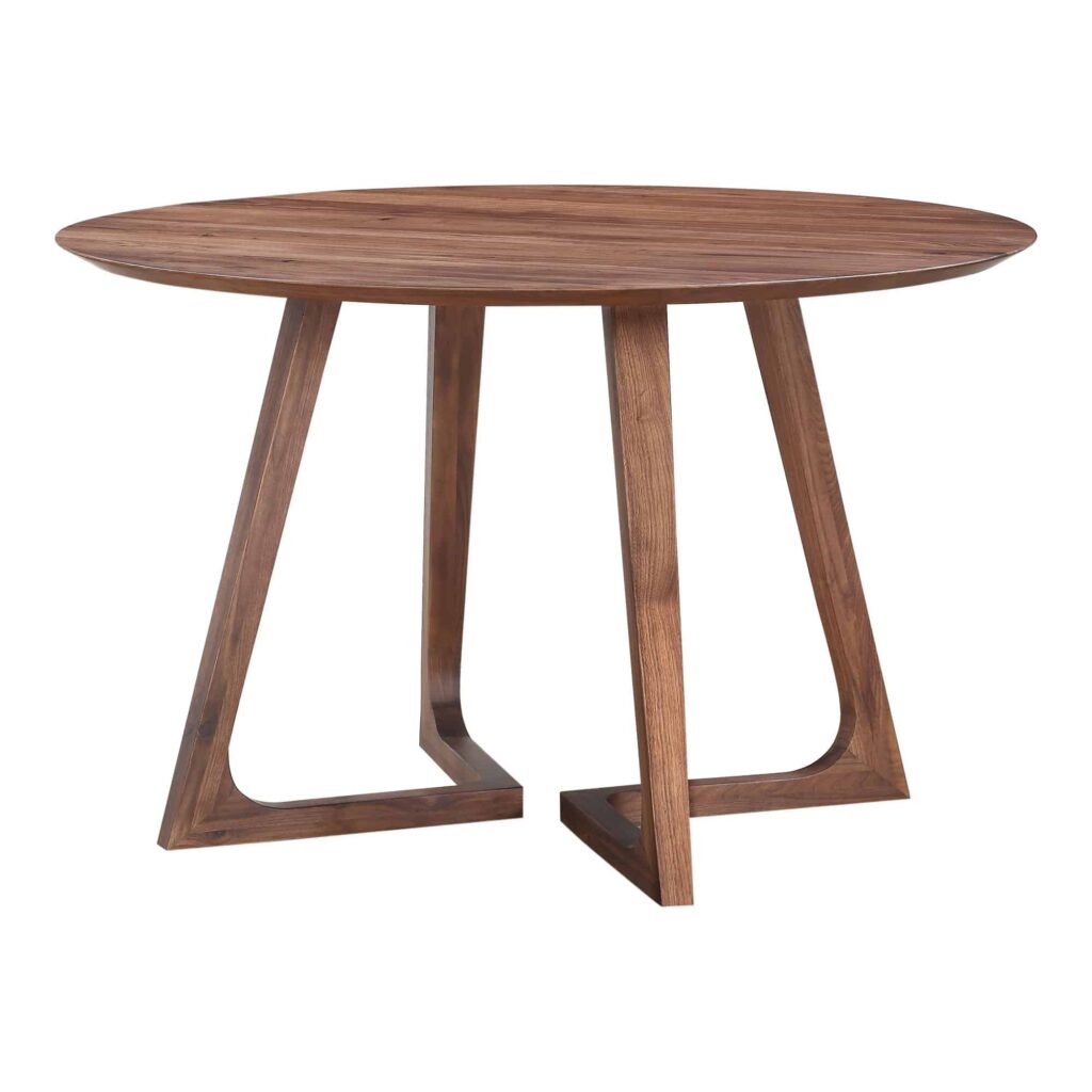 Godenza Dining Table Round Walnut - Image 3