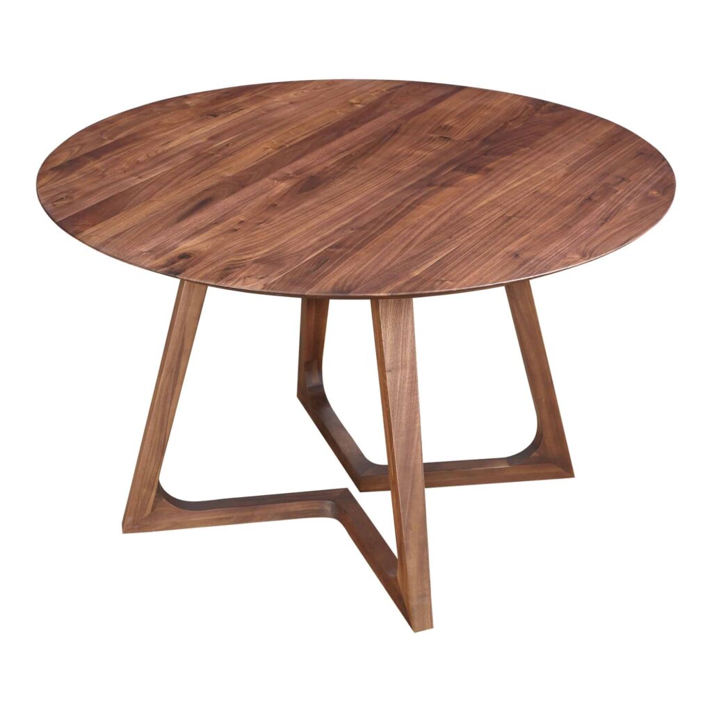 Godenza Dining Table Round Walnut - Image 4