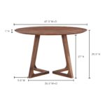 Godenza Dining Table Round Walnut 9 Godenza Dining Table Round Walnut CB-1003-03-0 CB 1003 03 70