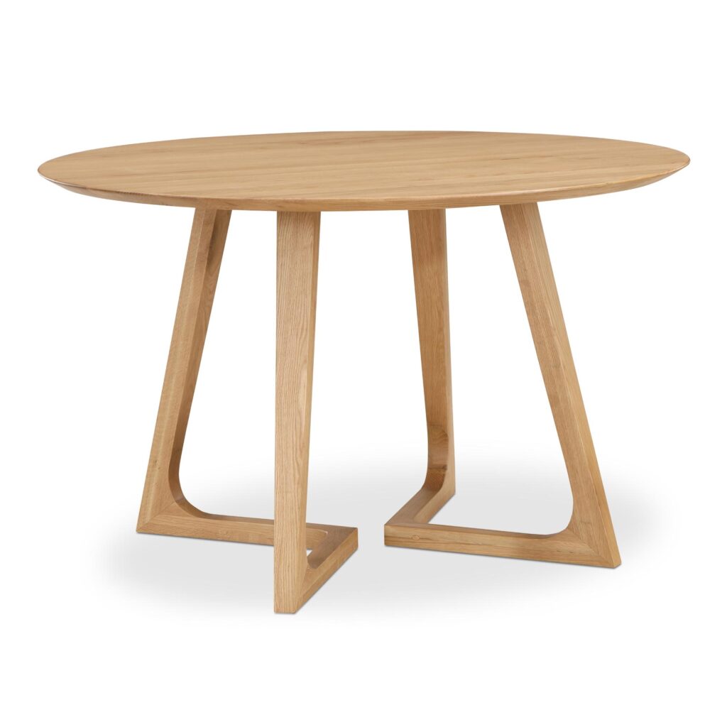 Godenza Round Dining Table Oak - Image 2