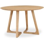 Godenza Round Dining Table Oak CB-1003-24-0 CB 1003 24 0 01