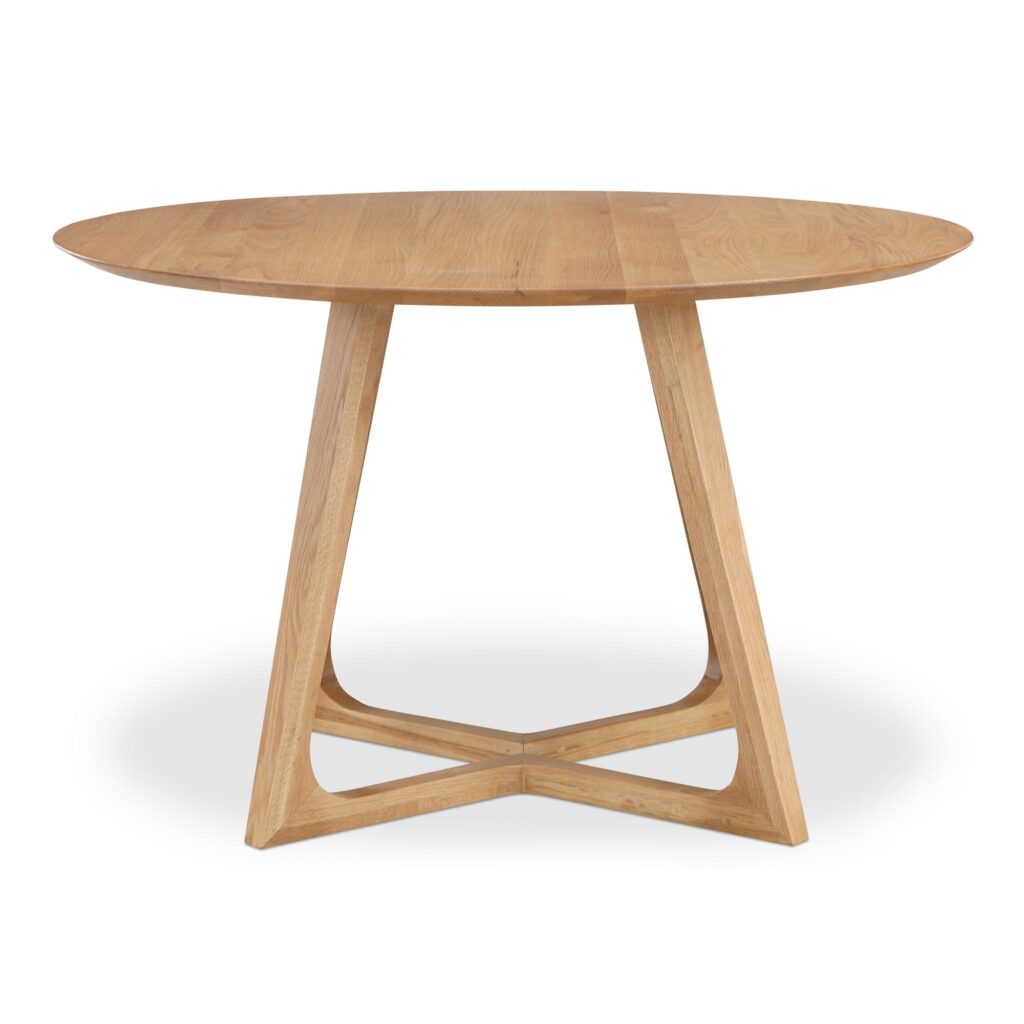 Godenza Round Dining Table Oak - Image 3