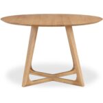 Godenza Round Dining Table Oak CB-1003-24-0 CB 1003 24 0 02