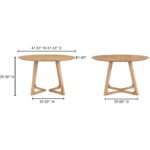 Godenza Round Dining Table Oak CB-1003-24-0 CB 1003 24 0 70