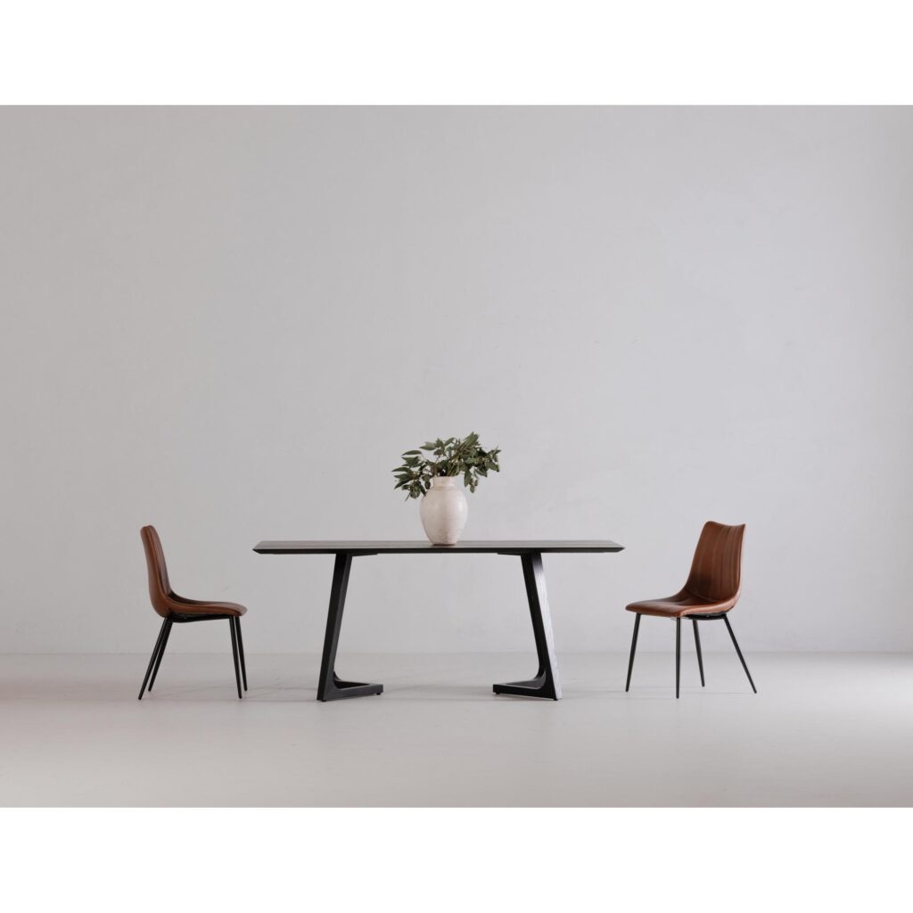 Godenza Dining Table Rectangular Black Ash - Image 12