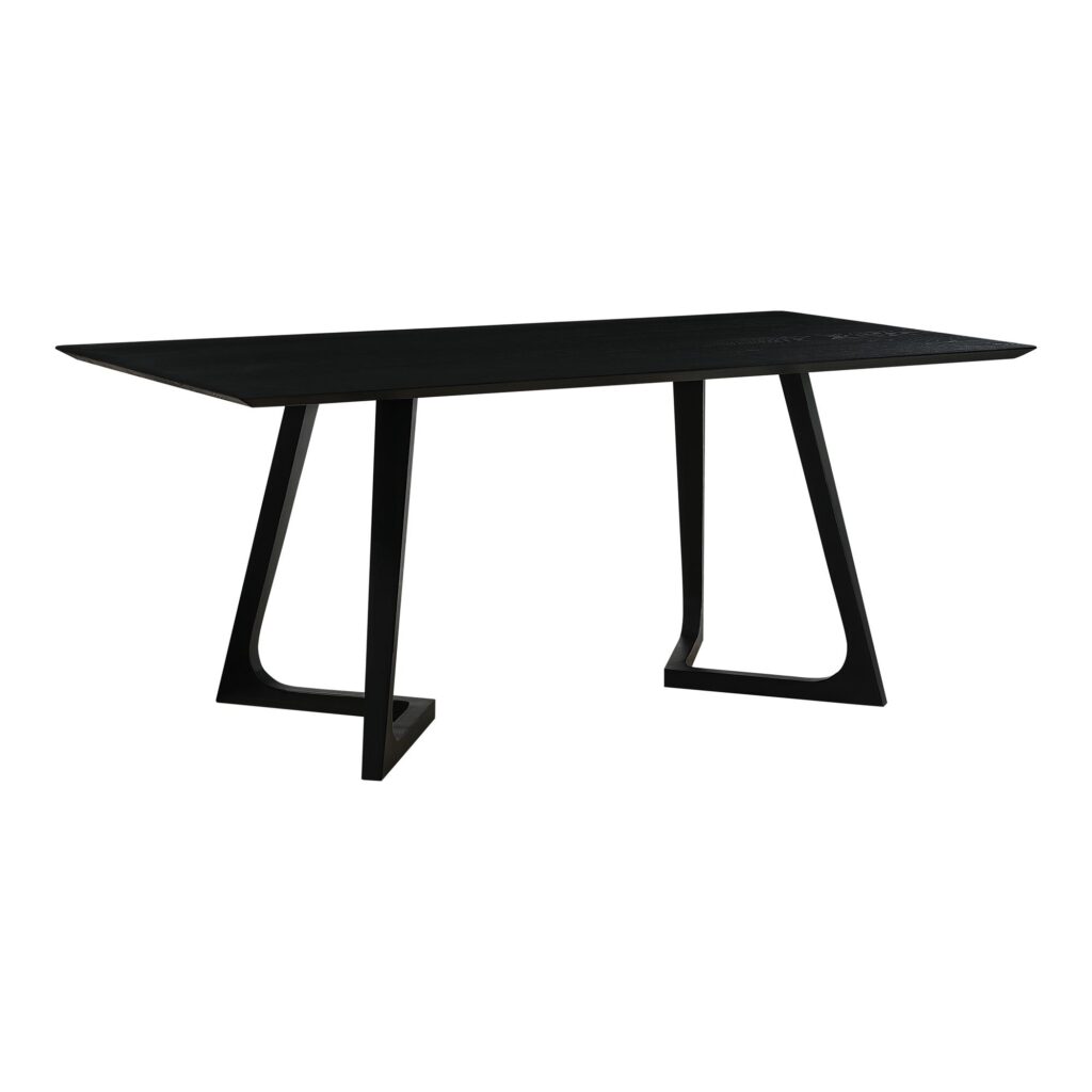 Godenza Dining Table Rectangular Black Ash - Image 2