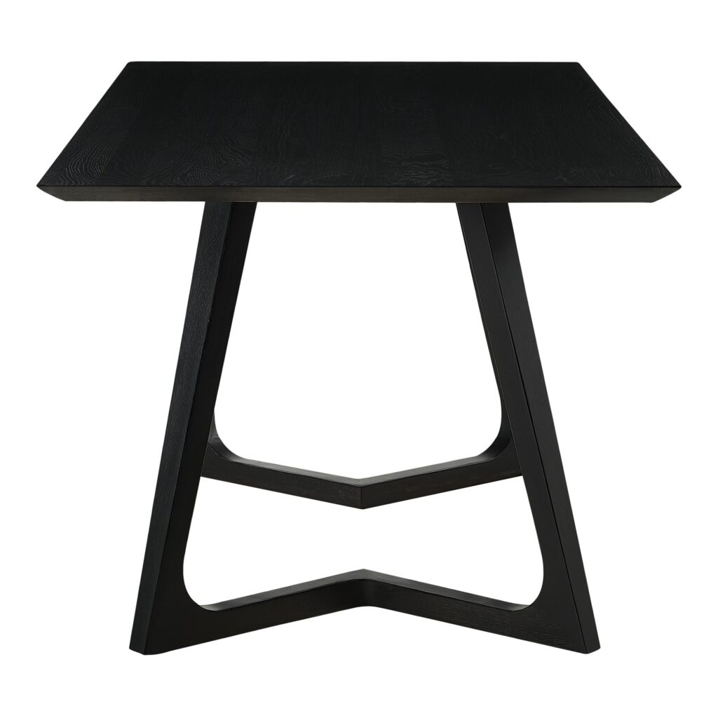 Godenza Dining Table Rectangular Black Ash - Image 3