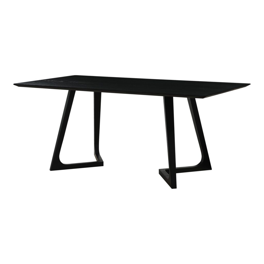 Godenza Dining Table Rectangular Black Ash - Image 4