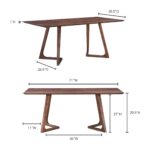 Godenza Dining Table Rectangular Walnut 17 Godenza Dining Table Rectangular Walnut CB-1004-03-0 CB 1004 03 70