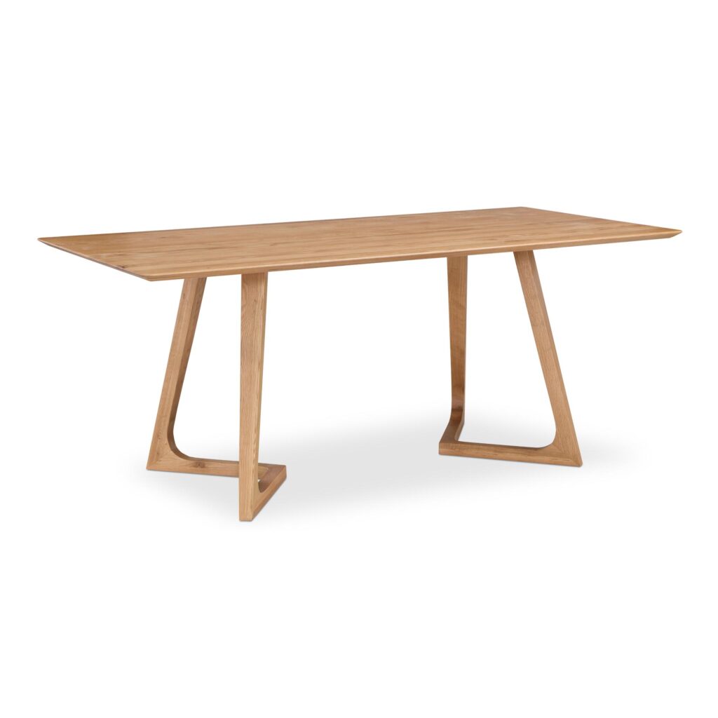 Godenza Rectangular Dining Table Oak - Image 2