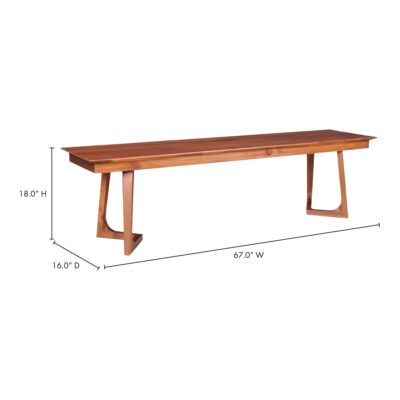 Godenza Bench Walnut CB-1022-03-0 CB 1022 03 70