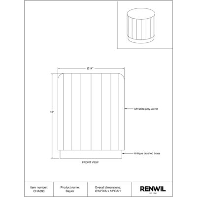 Baylor Ottoman CHA093 CHA093 5