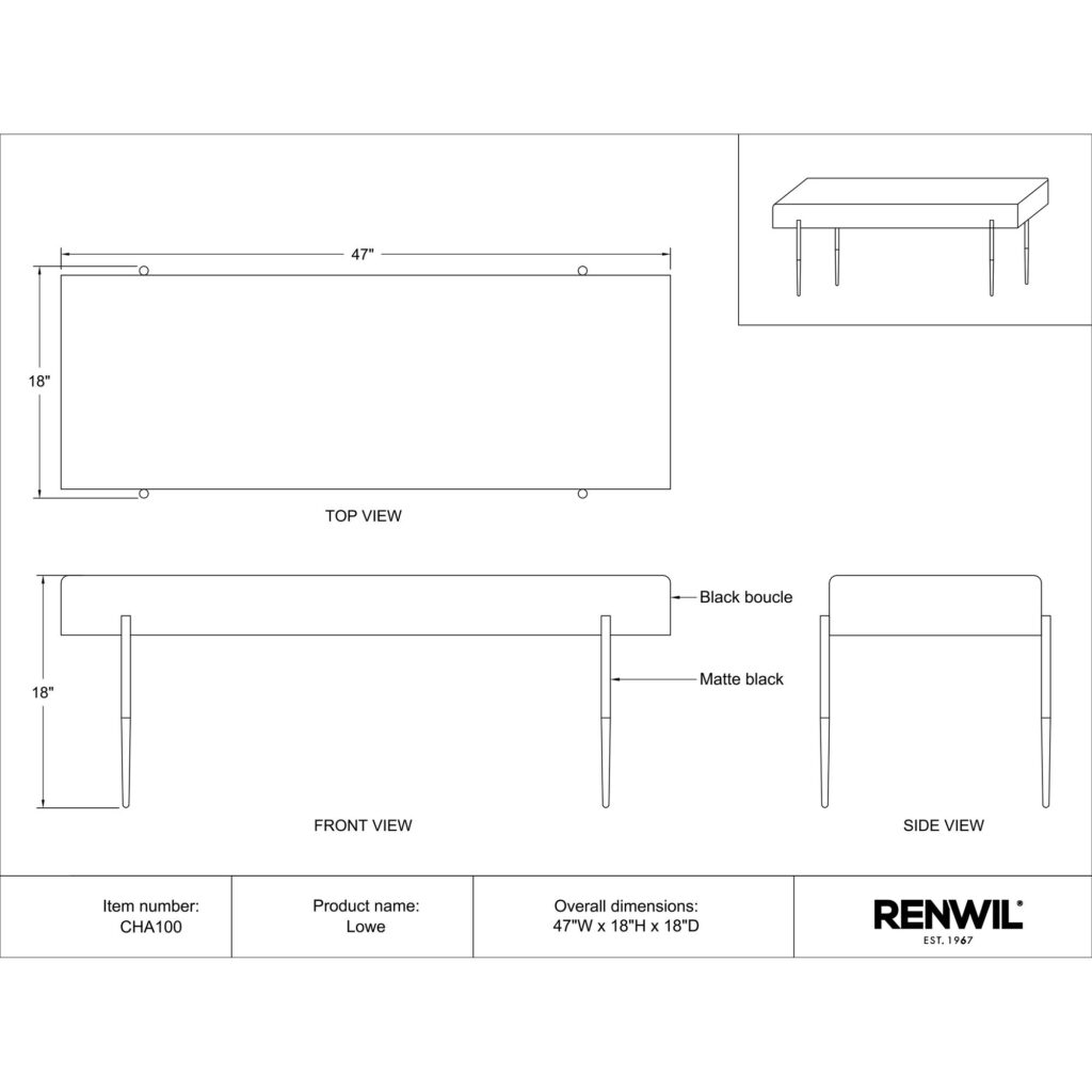 Lowe Accent Bench - Image 7