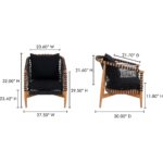 Kuna Outdoor Lounge Chair Black CV-1018-02 CV 1018 02 70