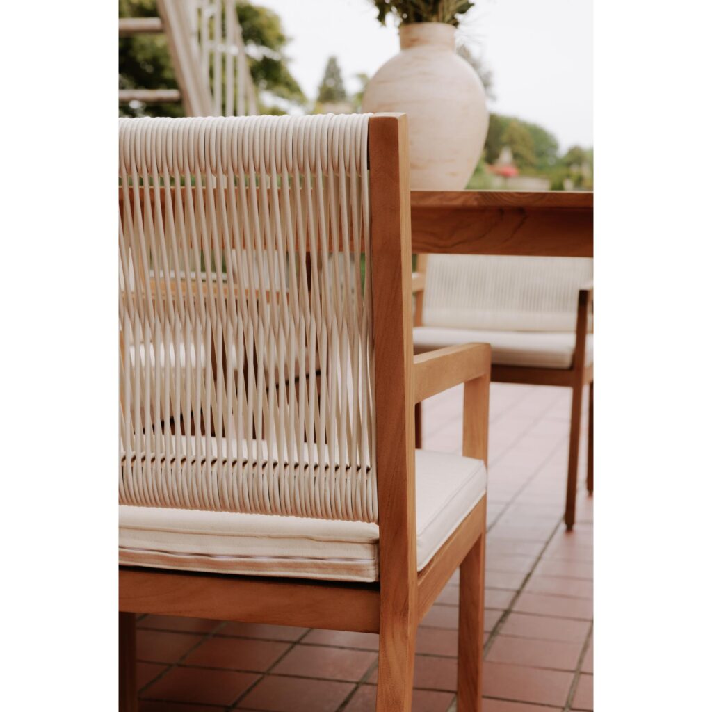 Luce Outdoor Dining Chair Natural - Image 7