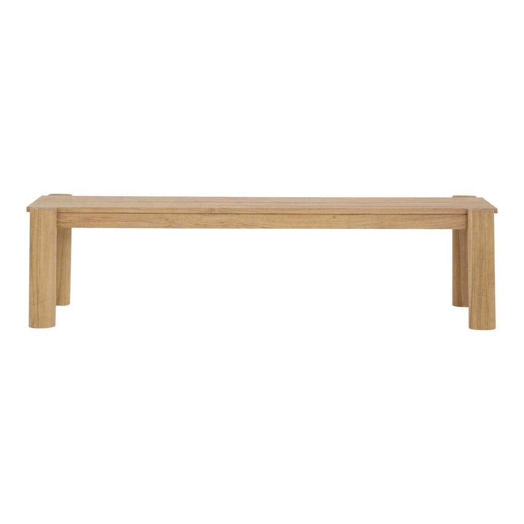 Tempo Outdoor Dining Bench Natural