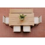 Tempo Outdoor Dining Bench Natural CV-1021-24 CV 1021 24 30