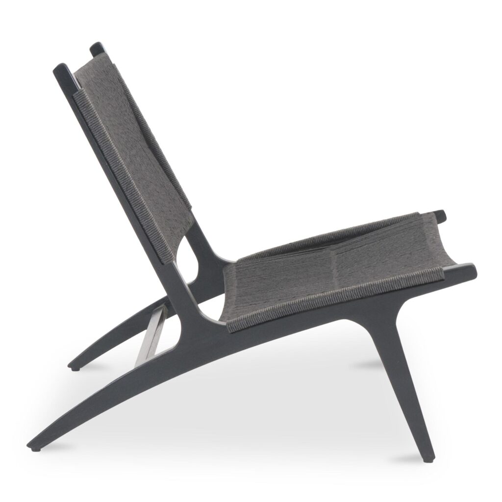 Palma Outdoor Lounge Chair Black - Image 3