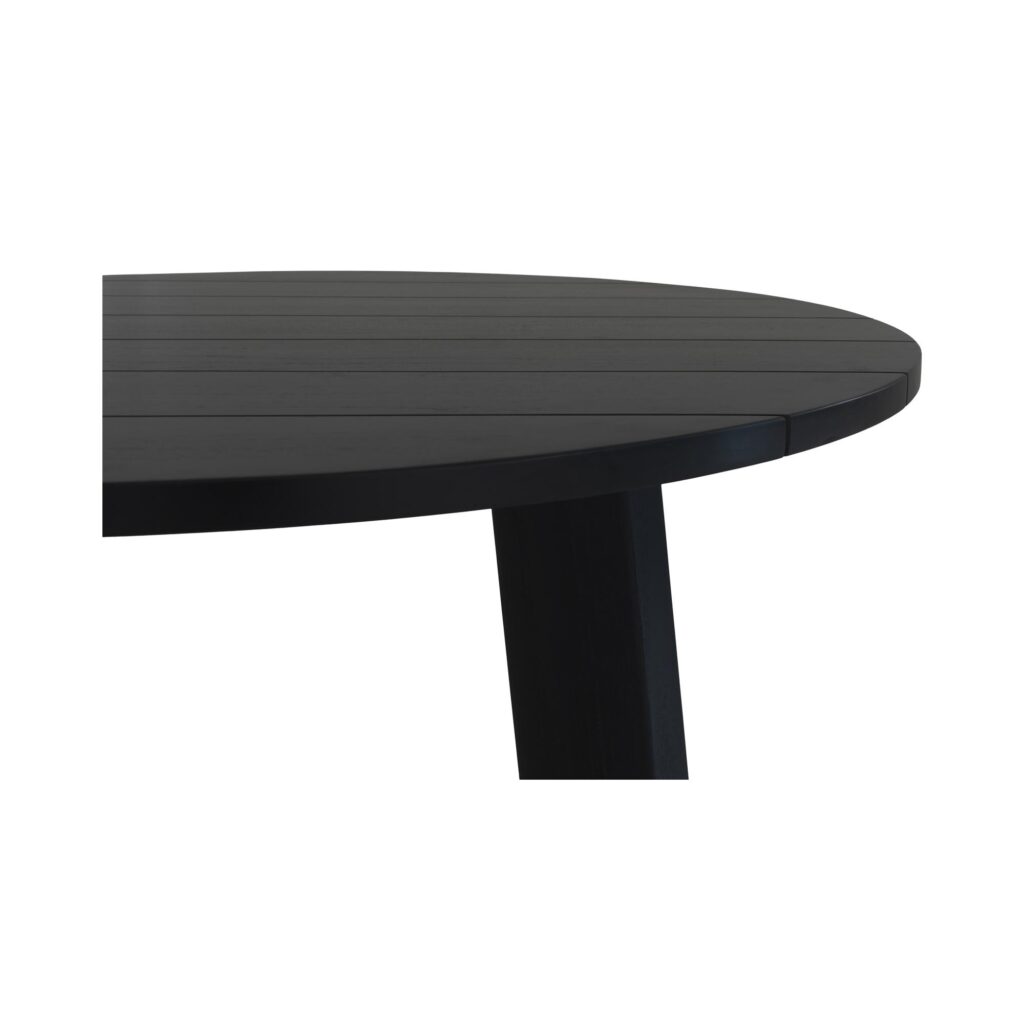 Delta Round Outdoor Dining Table Black - Image 7