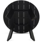 Delta Round Outdoor Dining Table Black CV-1024-02 CV 1024 02 Delta bottom shadsilo