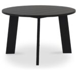 Delta Round Outdoor Dining Table Black CV-1024-02 CV 1024 02 Delta side right shadsilo